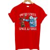 United States Space Force Red T Shirt