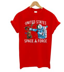 United States Space Force Red T Shirt