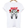 with guns and roses Hot Girl T Shirt