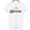 Corona Extra Men's White Beer Logo T Shirt