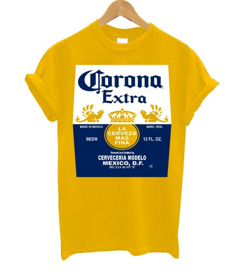 Corona Bottle Yellow T Shirt