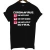 Corona virus Do Not like Share Go Viral T Shirt