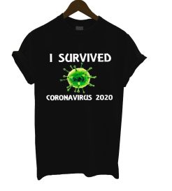 I Survived Corona Virus 2020 Green Logo T Shirt