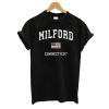 Milford Connecticut Ct Vintage American Flag T shirt