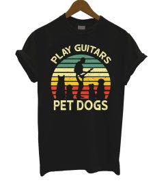 Play Guitars Pet Dogs Vintage T Shirt