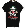 Smile Its Chirstimas Joker T Shirt