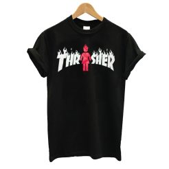 Thrasher X Girl On Fire T shirt