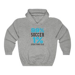 99% soccer 1 % everything else white Hoodie thd