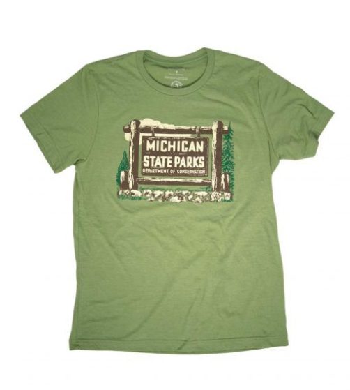 1961 Michigan State Parks Vehicle Permit T shirt qn