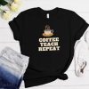 Coffee Teach Repeat graphic t shirt qn