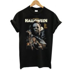 John Carpenter Halloween Black t shirt qn