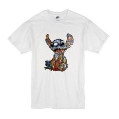 Disney Characters inside Stitch t shirt qn