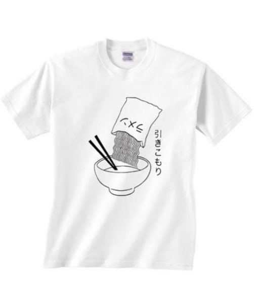 Japanese Ramen Noodle t shirt qn