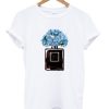 blue flower t shirt qn