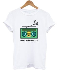 heart beats benefit t shirt qn