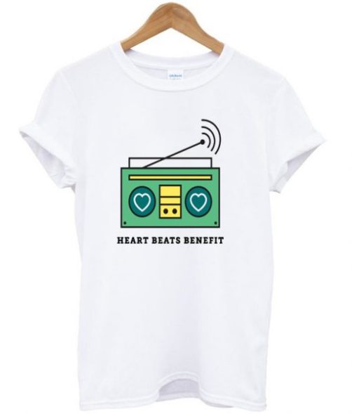 heart beats benefit t shirt qn