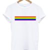 rainbow line t shirt qn