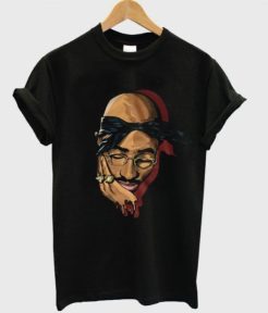 2Pac Painted t shirt qn