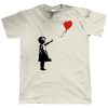 Banksy Balloon Girl t shirt qn