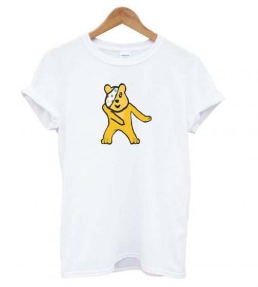 Floss Pudsey Bear T shirt qn