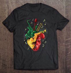 Heart Reggae Music t shirt qn