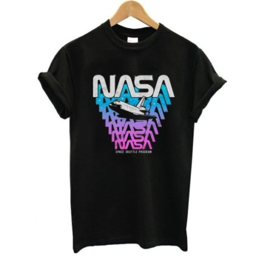 NASA Space Shuttle Snail Effect t shirt qn