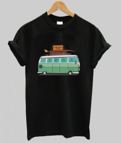 New Travelling Beach Campervan T Shirt qn