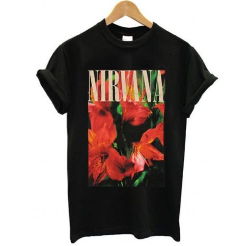 Nirvana Flowers t shirt qn