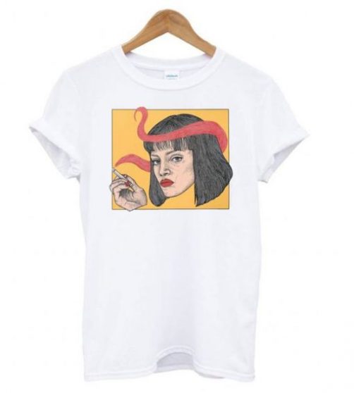 Pulp Fiction Mia Wallace Quentin Tarantino t shirt qn