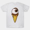 Spooky Monster Eye Chocolate Ice cream with toppings t shirt qn