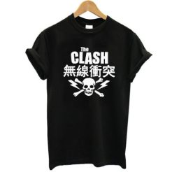The Clash Japanese Skull t shirt qn