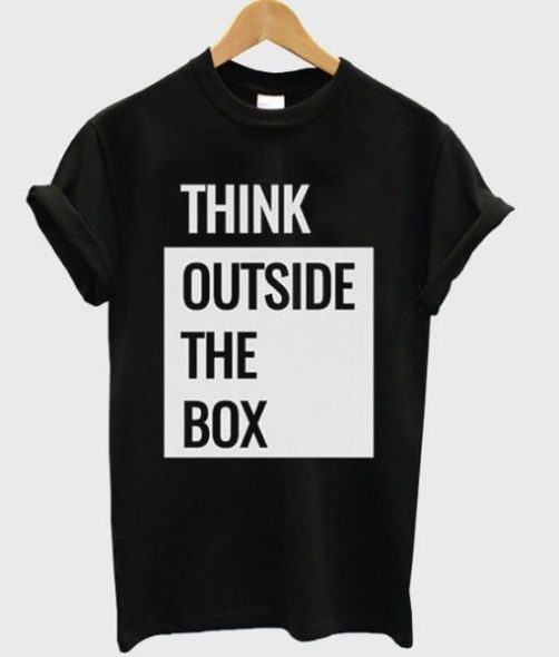 Think Outside the Box t shirt qn