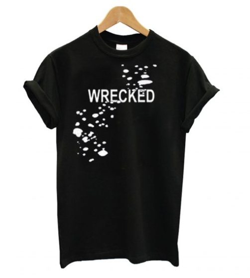 Wrecked Nibbled Motif T shirt qn