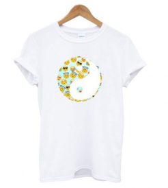 Yin Yang Emoji T shirt qn