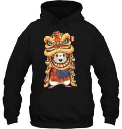 Chinese New Years Rat Lion Dance hoodie qn