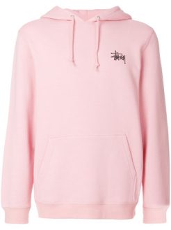 Stussy Logo Pink Hoodie qn