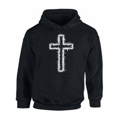 White Cross hoodie qn