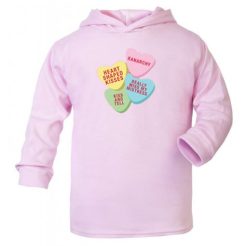 Xanarchy Heart Shaped Kisses Light Hoodie qn