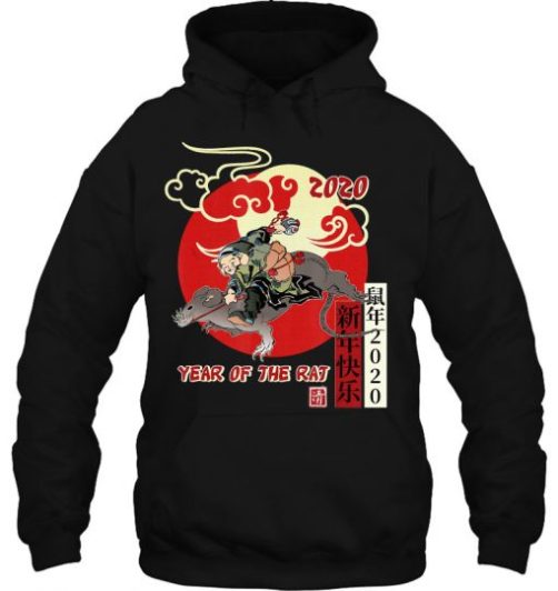 Year Of Rat 2020 Chinese New Year Tattoo hoodie qn