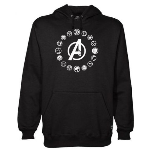 Avengers Members Symbols Endgame Hoodie qn