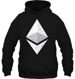 Ethereum Logo Shadow hoodie qn