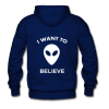 I want to believe Alien(BACK) hoodie qn