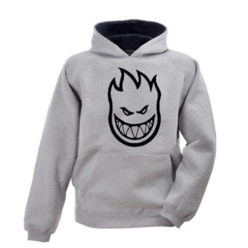 Spitfire Logo Grey hoodie qn