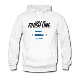 There Is No Finish Line White Hoodie qn