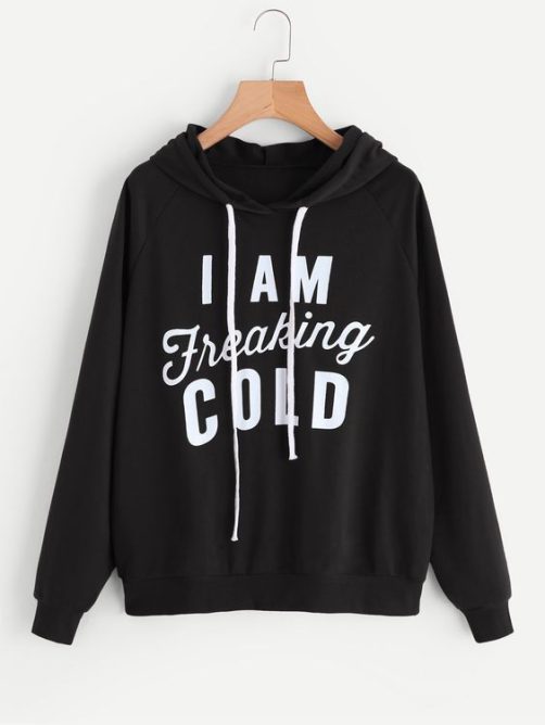 i am Treaking Cold Hoodie qn