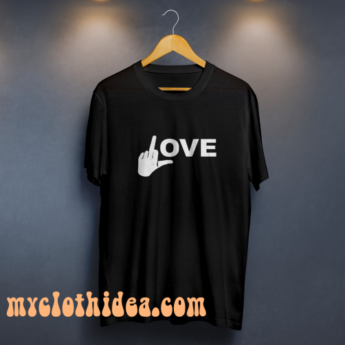 Love Middle Finger Logo T-Shirt