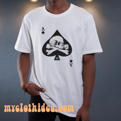 Ace of Spades Skull Poker Tee