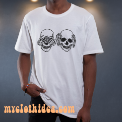 Hear See No Evil Skull T-shirt