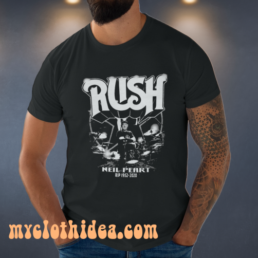 Rush Neil Peart RIP 2020 band t-shirt