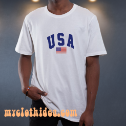 USA White T-Shirt